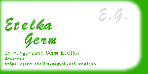 etelka germ business card